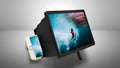 F2 3D Mobile Screen Amplifier – Foldable HD Magnifying Stand for Smartphones
